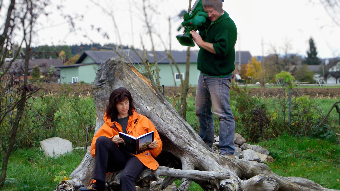 Dreharbeiten für die TV-Dokumentationen  WER WARST DU? und WER WAR ICH? - ZEITREISEN IN EIN FRÜHERES LEBEN. Foto(c) Eyeworks (Köln) und ATV+ (Wien).