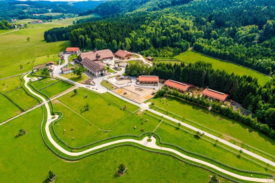 Drohnenaufnahme von Gut Aiderbichl Henndorf (c) Gut Aiderbichl 